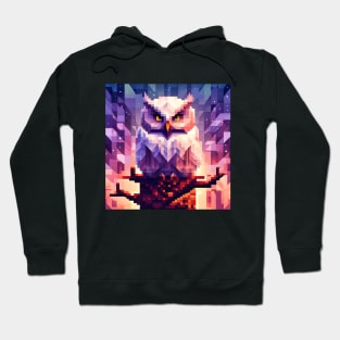 Pixel Owl on Tree Hoodie